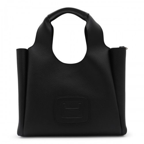 BLACK LEATHER TOTES