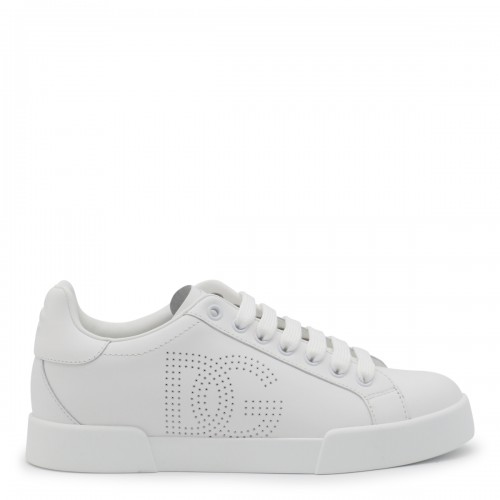 WHITE LEATHER SNEAKERS