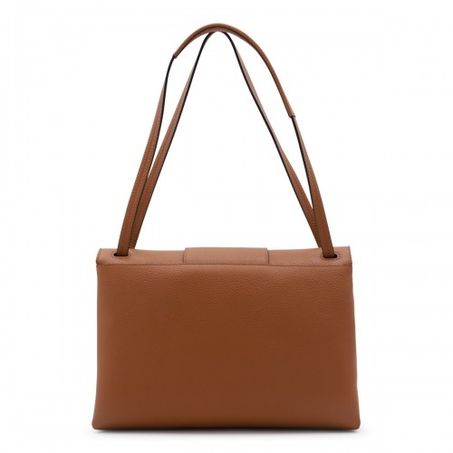 BROWN LEATHER SHOULDER BAG