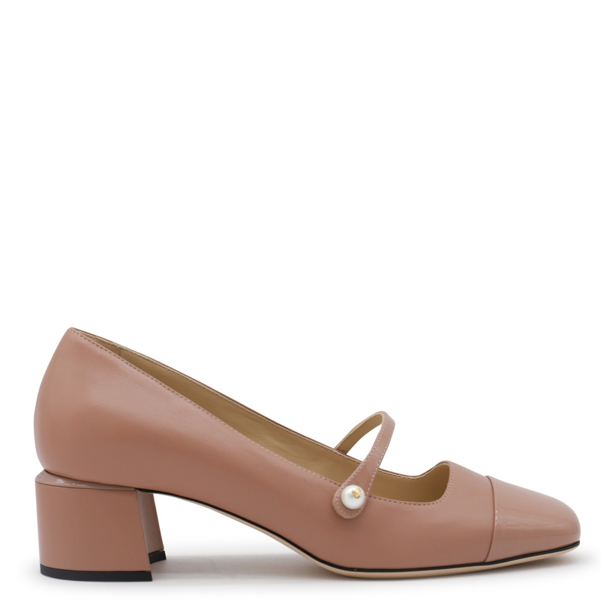 BALLET PINK LEATHER ELISA PUMPS