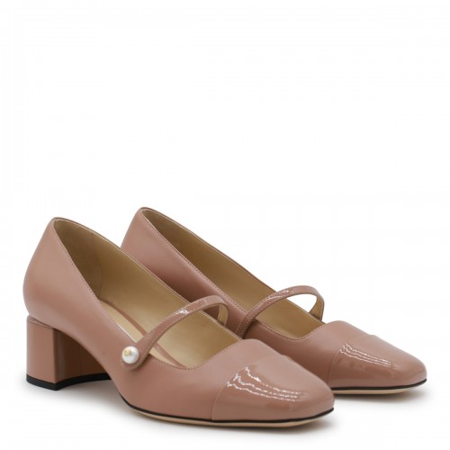 BALLET PINK LEATHER ELISA PUMPS