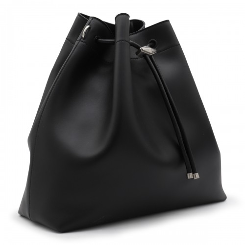 BLACK BON BON LEATHER TOP HANDLE BAG