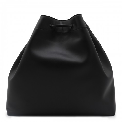 BLACK BON BON LEATHER TOP HANDLE BAG