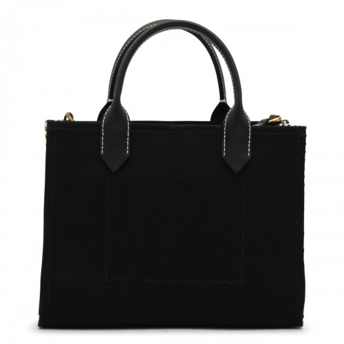 BLACK COTTON TOTE BAG