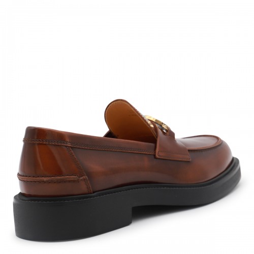 BROWN LEATHER LOAFERS