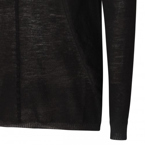 BLACK WOOL KNITWEAR