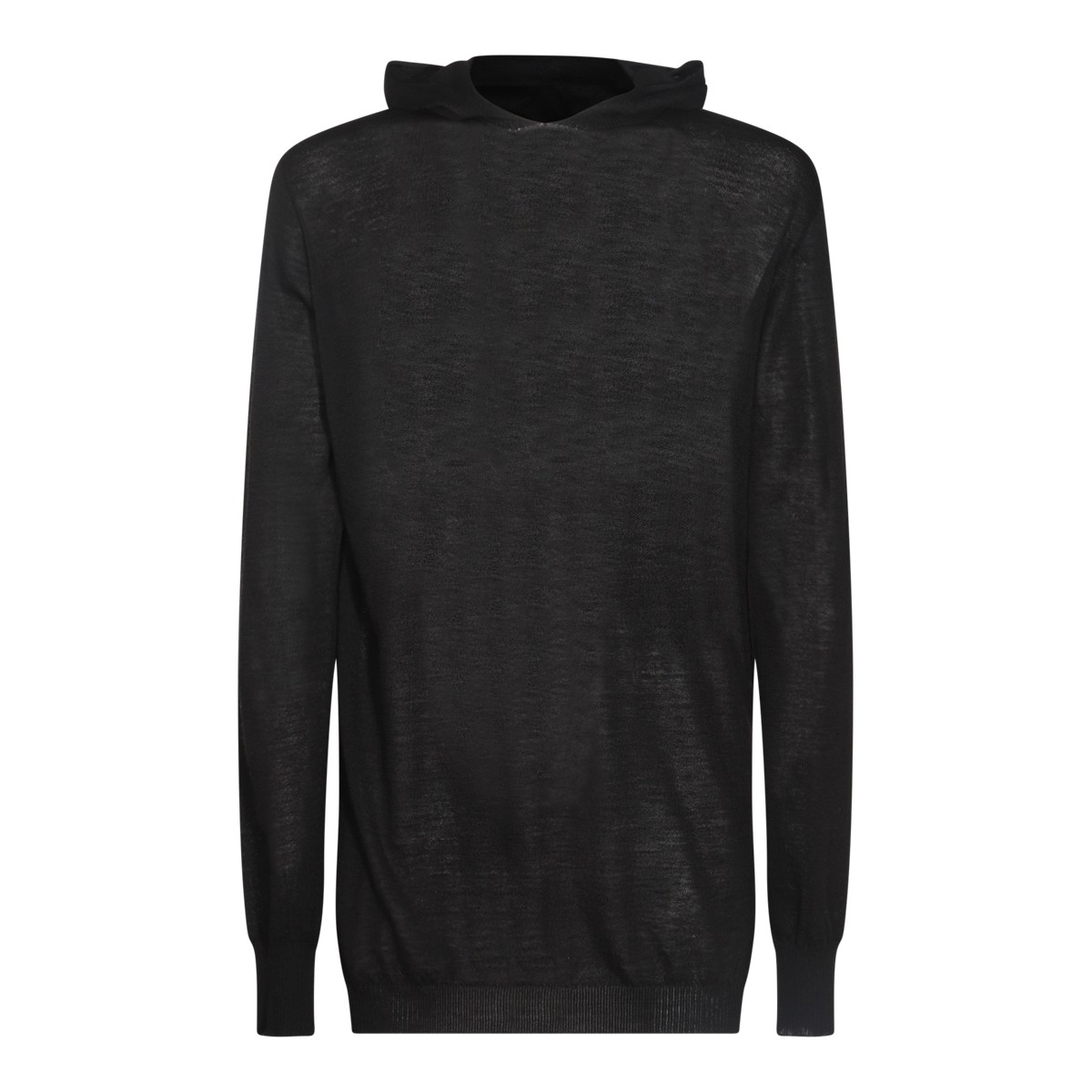 BLACK WOOL KNITWEAR