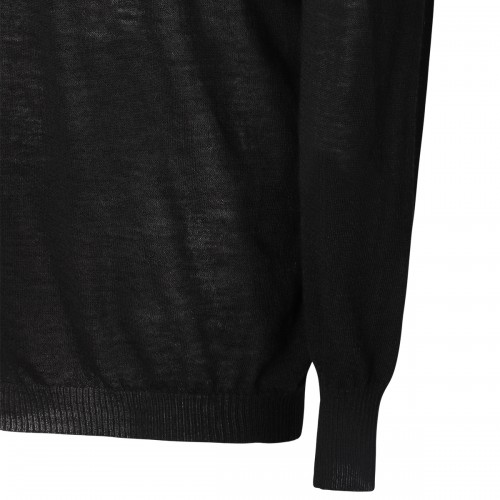 BLACK WOOL KNITWEAR