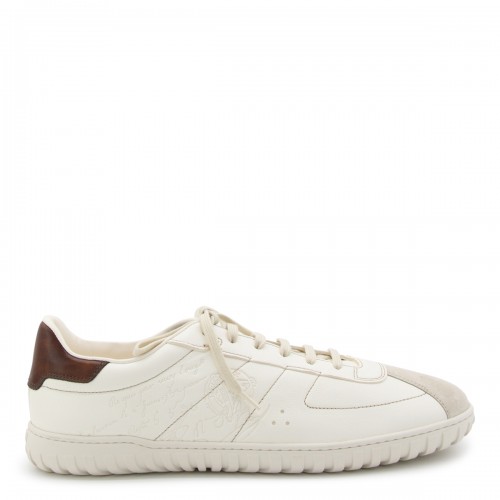 WHITE LEATHER TRAINER SNEAKERS