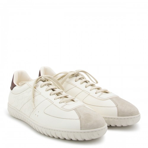 WHITE LEATHER TRAINER SNEAKERS