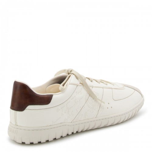 WHITE LEATHER TRAINER SNEAKERS