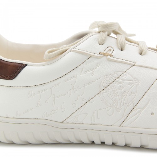 WHITE LEATHER TRAINER SNEAKERS