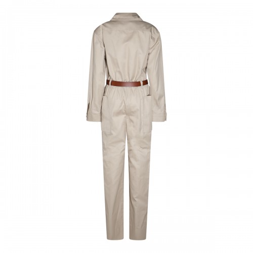 BEIGE COTTON JUMPSUITS