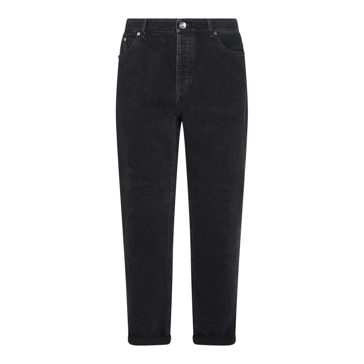 BLACK COTTON JEANS