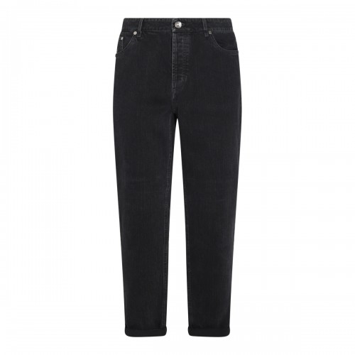 BLACK COTTON JEANS