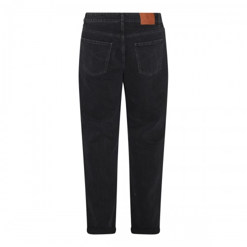 BLACK COTTON JEANS