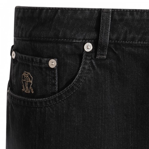 BLACK COTTON JEANS