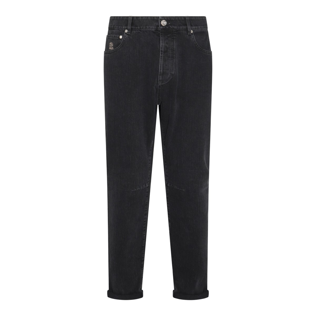 BLACK COTTON JEANS