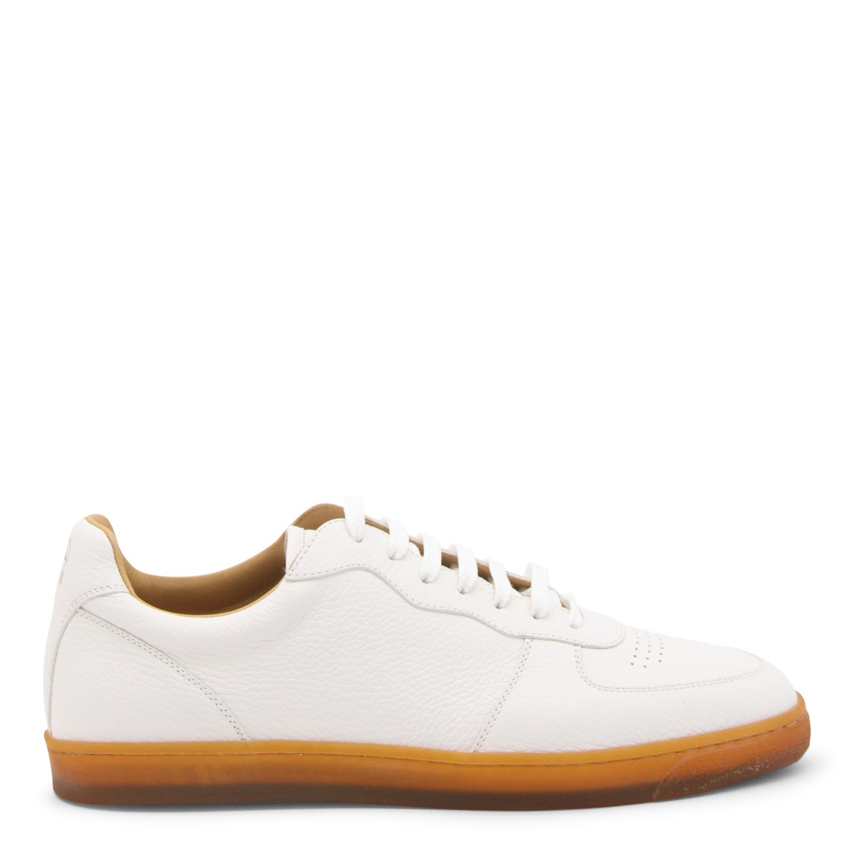 WHITE LEATHER SNEAKERS