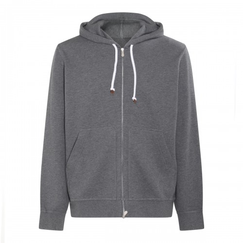 DARK GREY COTTON SWEATSHIRT