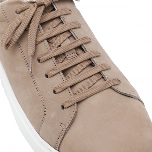 BROWN LEATHER SNEAKERS