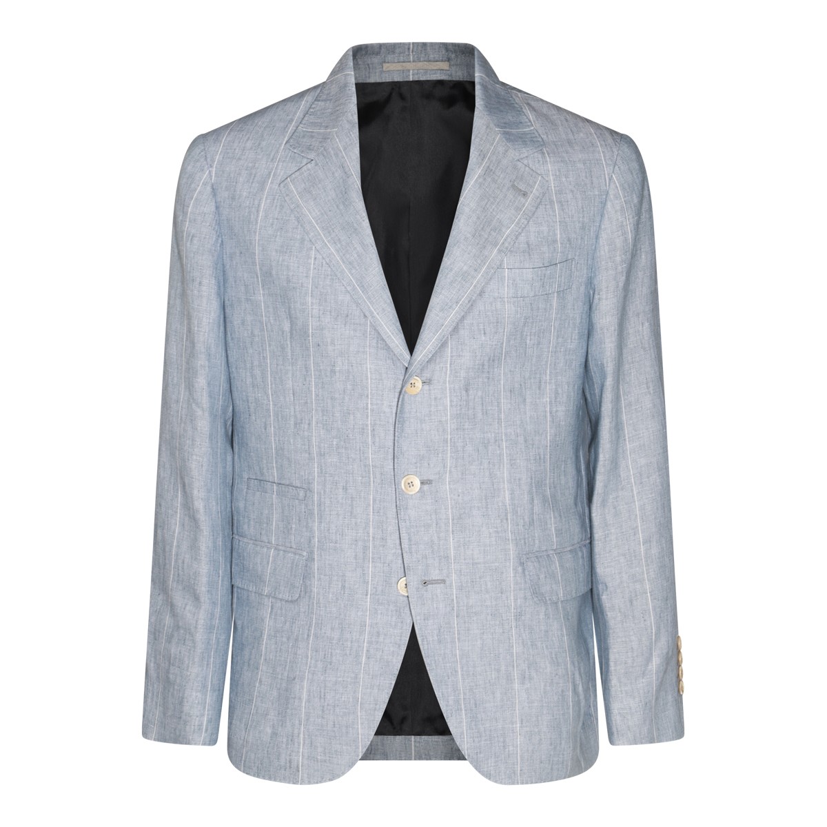 BLUE SILK BLAZER