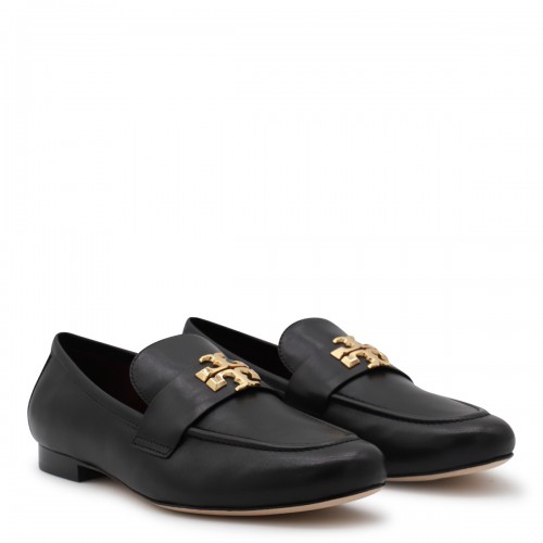 BLACK LEATHER LOAFERS