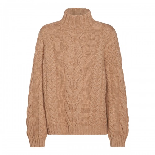 BEIGE WOOL KNITWEAR