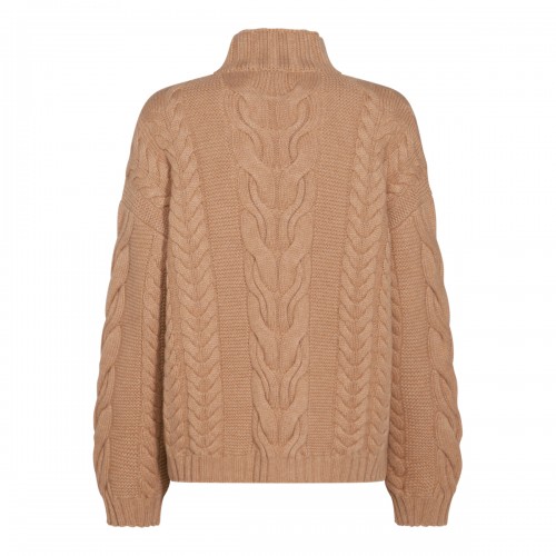 BEIGE WOOL KNITWEAR