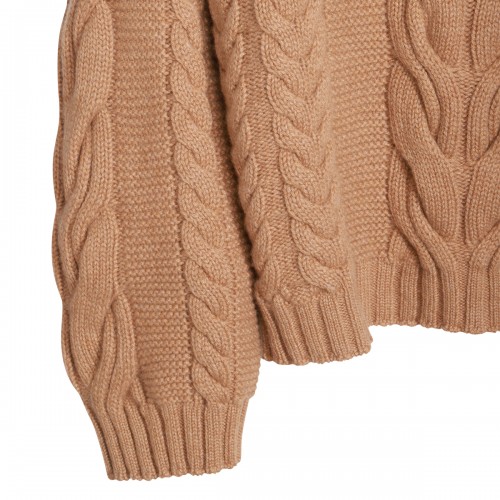 BEIGE WOOL KNITWEAR