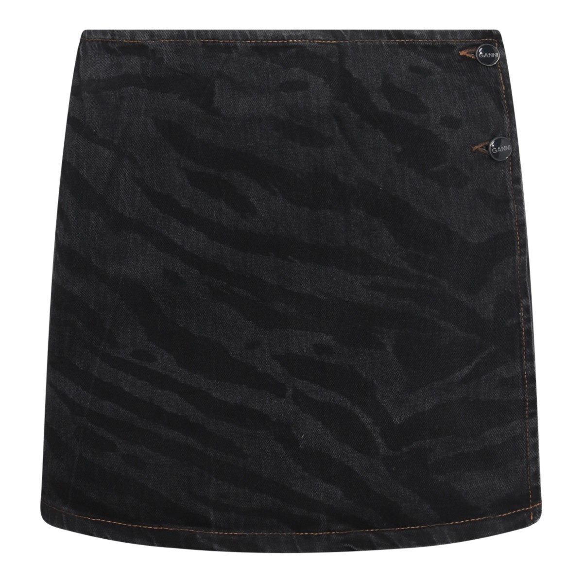 BLACK COTTON SKIRT