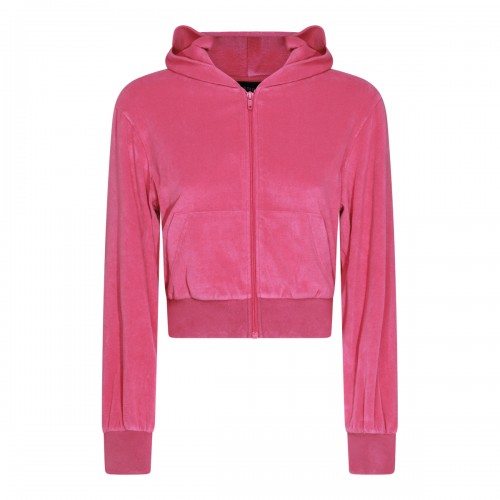 DARK PINK COTTON CASUAL JACKET