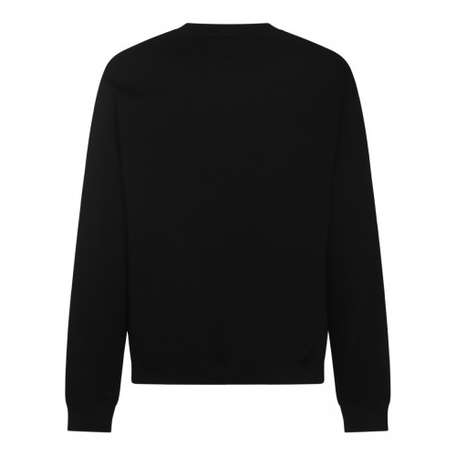 BLACK COTTON SWEATSHIRT