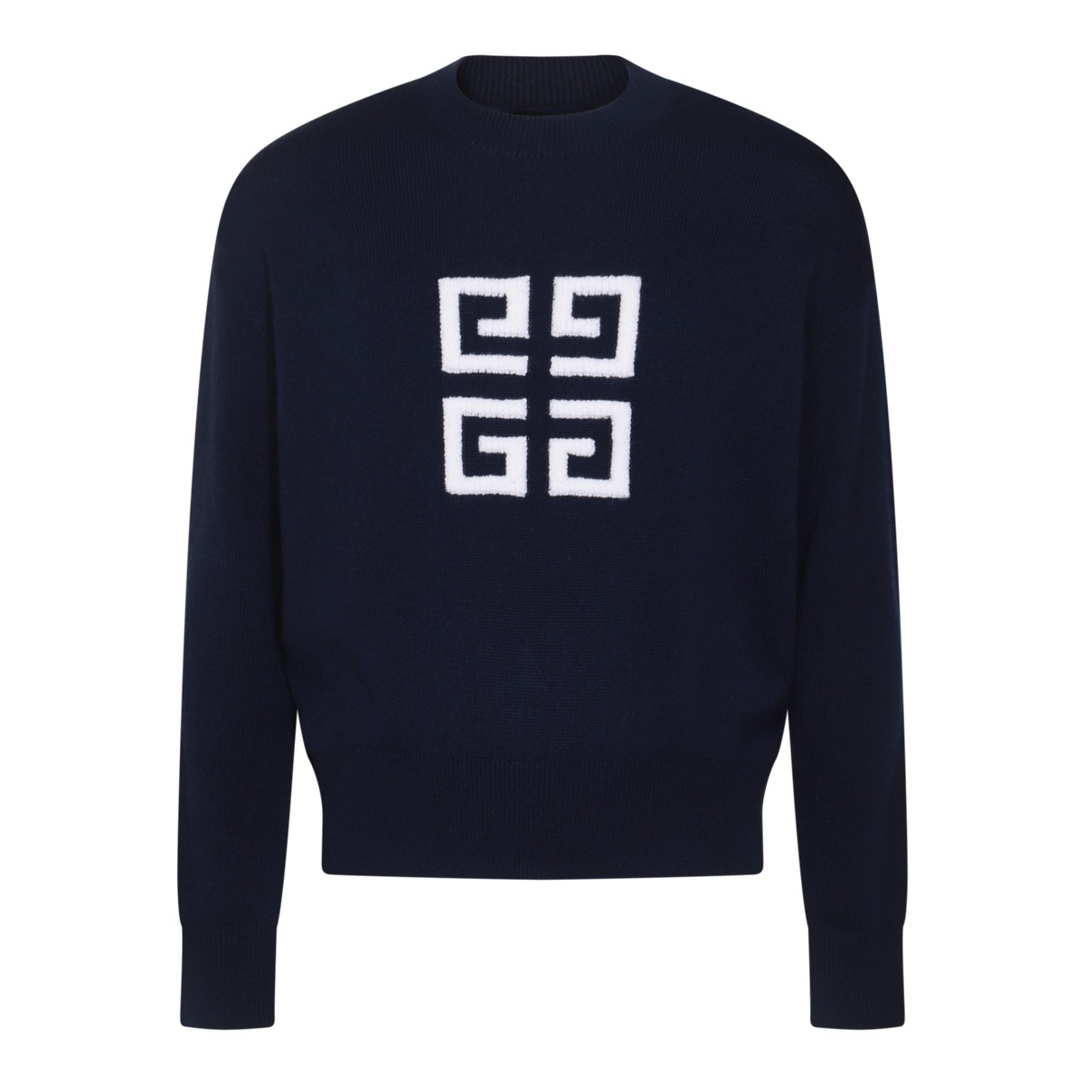 NAVY BLUE WOOL KNITWEAR