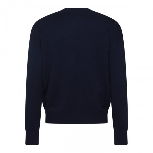 NAVY BLUE WOOL KNITWEAR