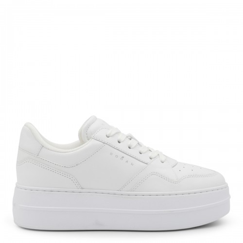 WHITE LEATHER SNEAKERS