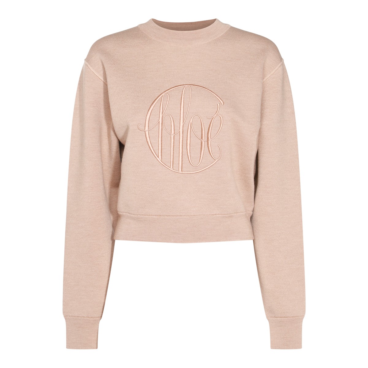 PINK WOOL SWEATSHIRT