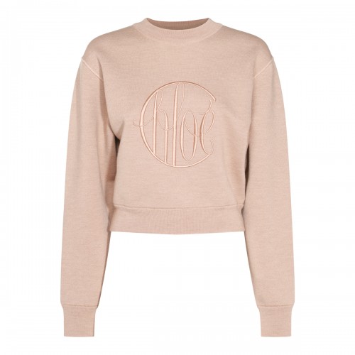 PINK WOOL SWEATSHIRT