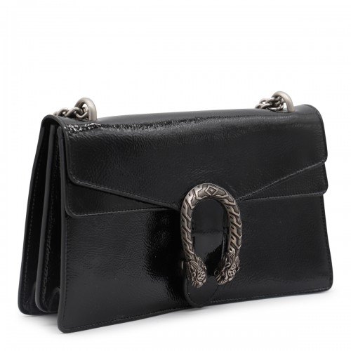 BLACK LEATHER DIONYSUS SHOULDER BAG