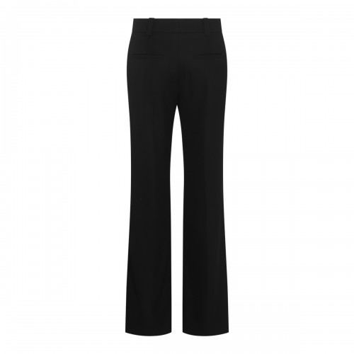 BLACK WOOL PANTS