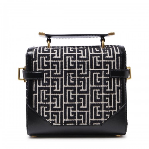 BLACK AND WHIYE B BUZZ TOP HADLE BAG