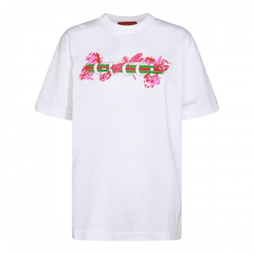 WHITE COTTON T-SHIRT