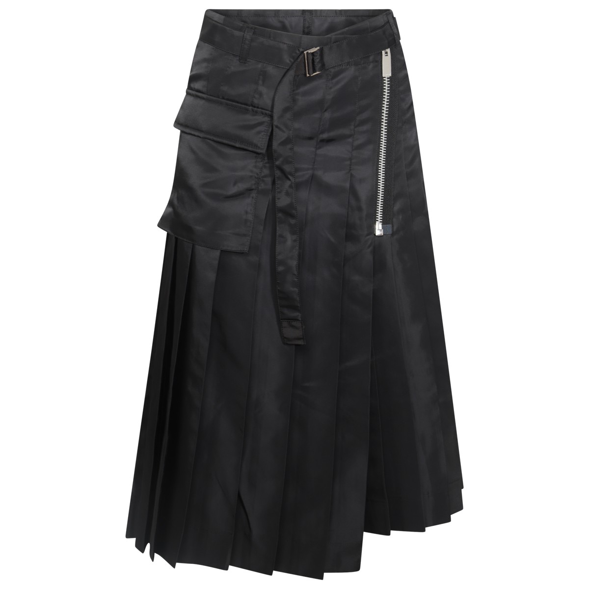 BLACK NYLON SKIRT