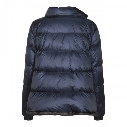 BLUE NYLON DOWN JACKET