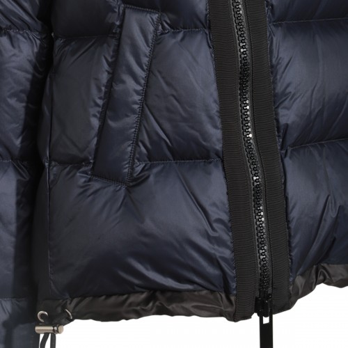 BLUE NYLON DOWN JACKET