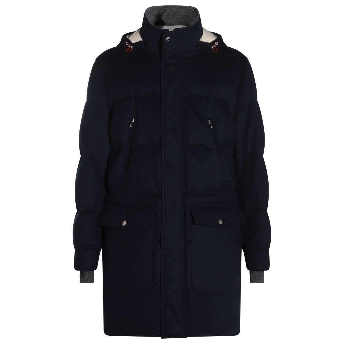 NAVY BLUE WOOL COAT