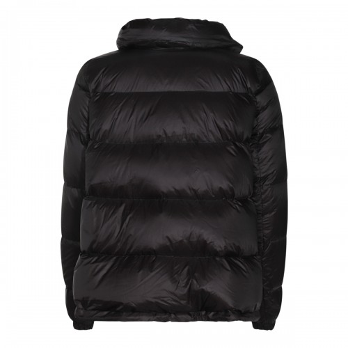 BLACK NYLON DOWN JACKET