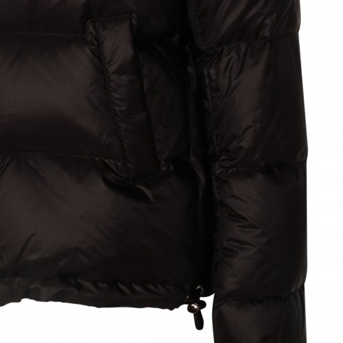 BLACK NYLON DOWN JACKET