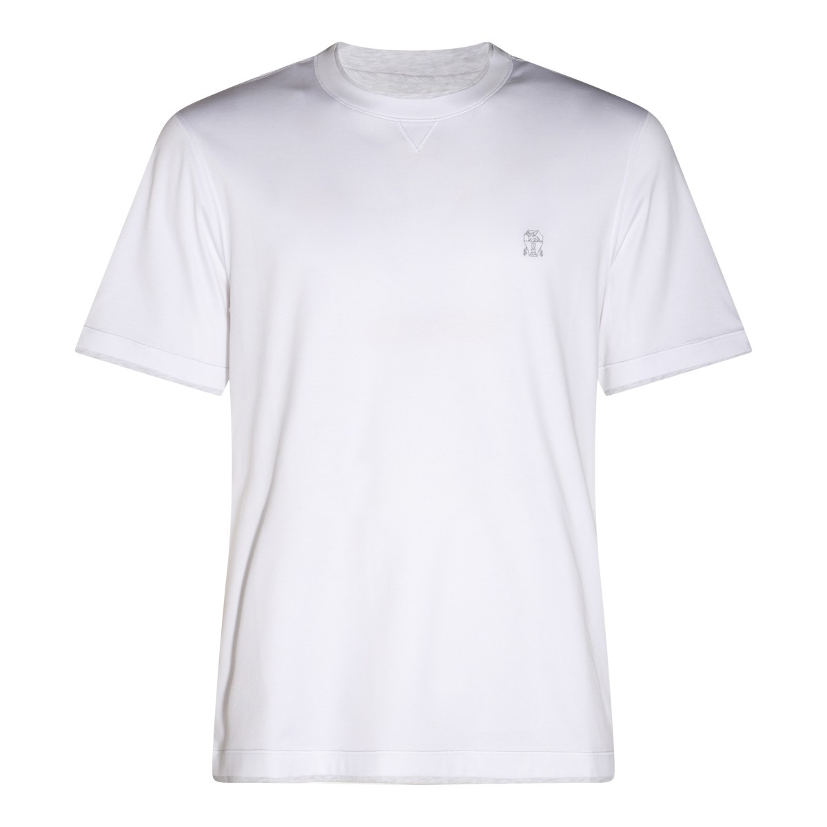 WHITE COTTON T-SHIRT