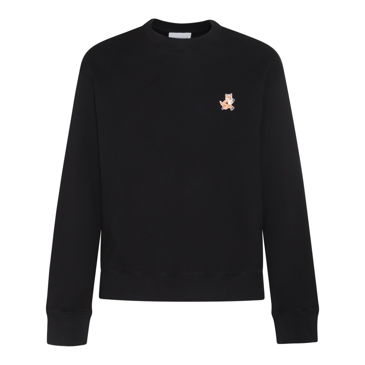 BLACK COTTON SWEATSHIRT